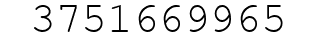 Number 3751669965.