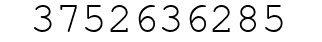 Number 3752636285.