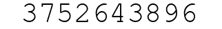 Number 3752643896.
