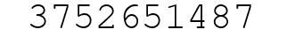 Number 3752651487.