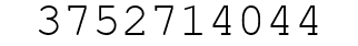 Number 3752714044.