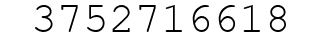 Number 3752716618.