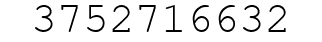 Number 3752716632.