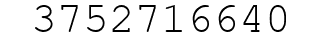 Number 3752716640.