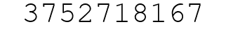 Number 3752718167.