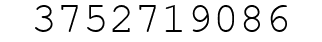 Number 3752719086.