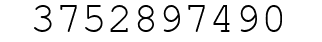 Number 3752897490.
