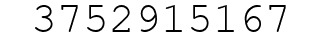 Number 3752915167.