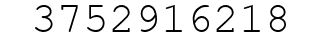 Number 3752916218.