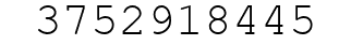 Number 3752918445.