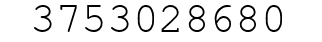 Number 3753028680.