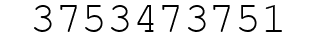 Number 3753473751.