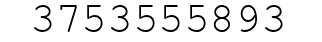 Number 3753555893.