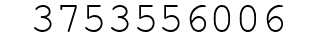 Number 3753556006.