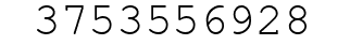 Number 3753556928.