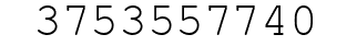 Number 3753557740.