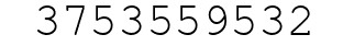 Number 3753559532.
