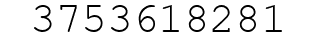 Number 3753618281.
