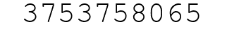 Number 3753758065.