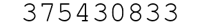 Number 375430833.
