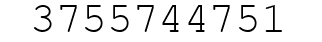 Number 3755744751.