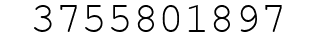Number 3755801897.