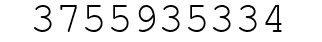 Number 3755935334.