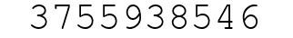 Number 3755938546.