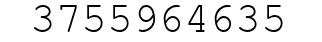 Number 3755964635.