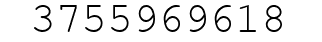 Number 3755969618.