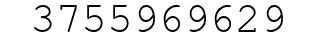 Number 3755969629.
