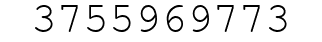 Number 3755969773.