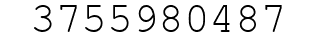 Number 3755980487.
