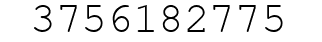 Number 3756182775.