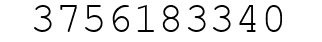 Number 3756183340.
