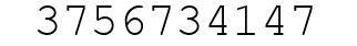 Number 3756734147.