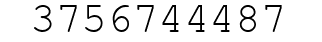 Number 3756744487.