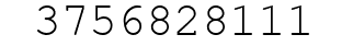 Number 3756828111.