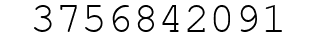 Number 3756842091.