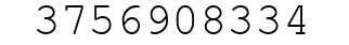 Number 3756908334.