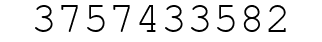 Number 3757433582.