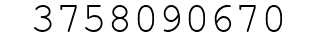 Number 3758090670.