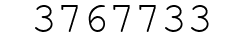 Number 3767733.