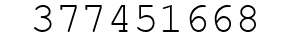 Number 377451668.