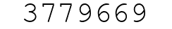 Number 3779669.