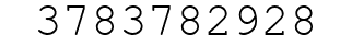 Number 3783782928.