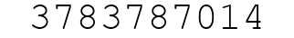 Number 3783787014.