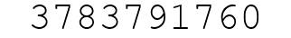 Number 3783791760.