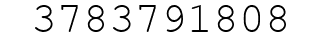 Number 3783791808.
