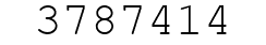 Number 3787414.